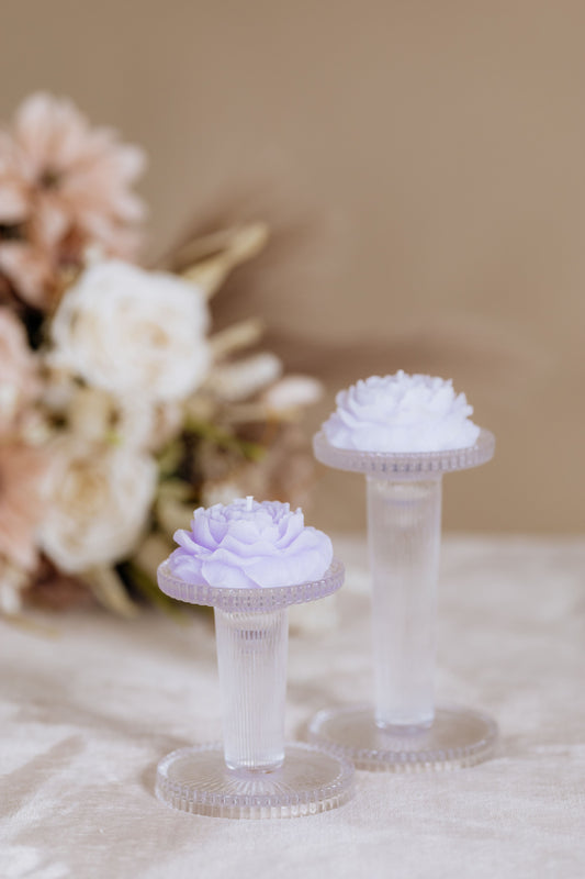 Pionikynttilä Lila 2kpl