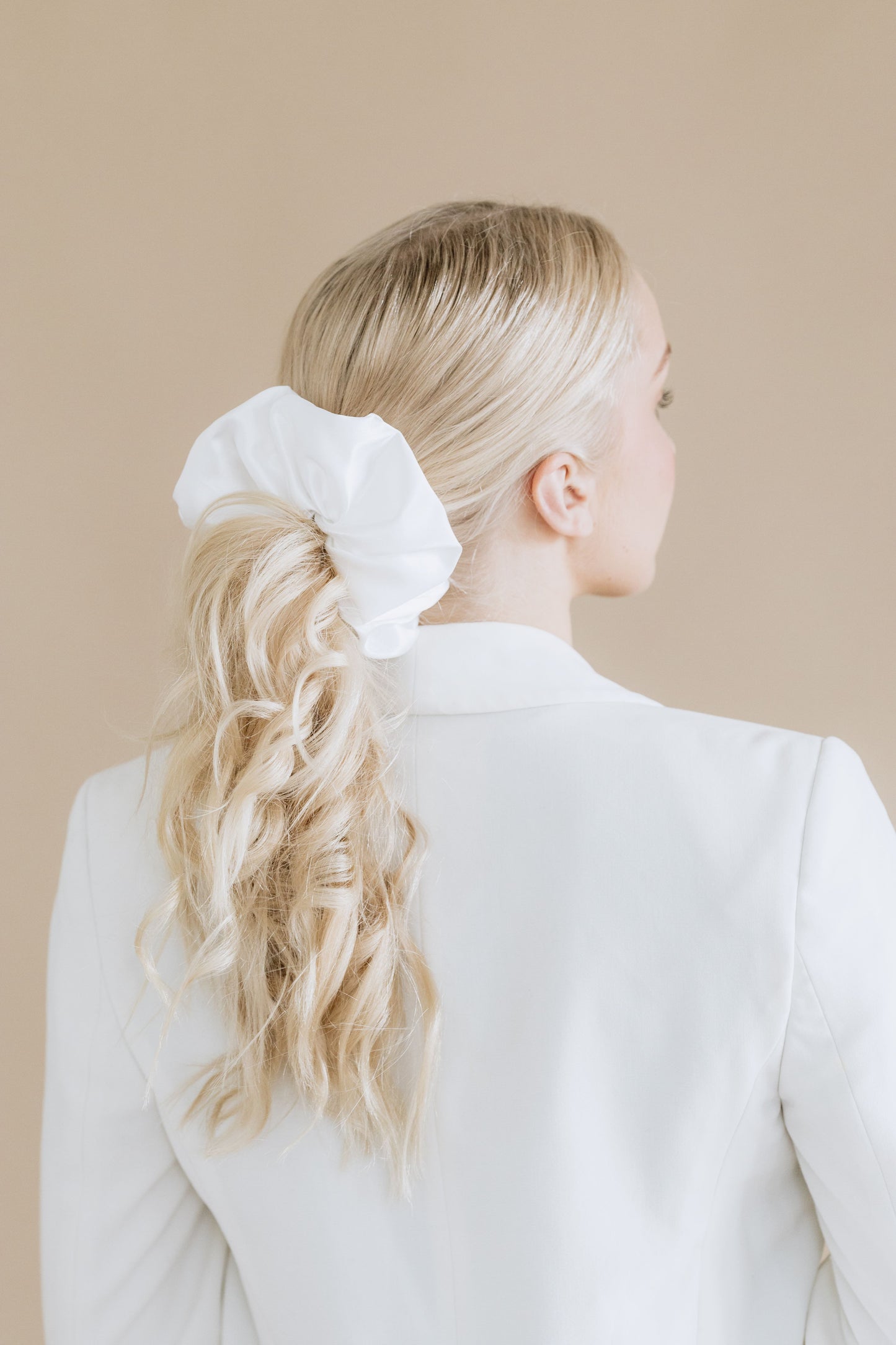 Bride White Scrunchie