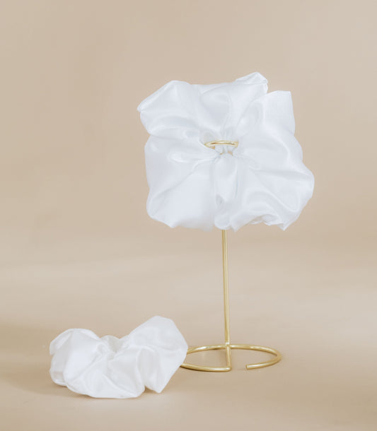 Bride White Scrunchie